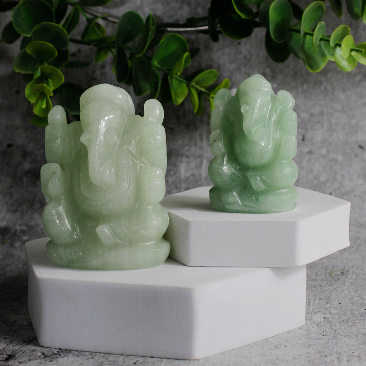 Green Aventurine Stone Ganesha