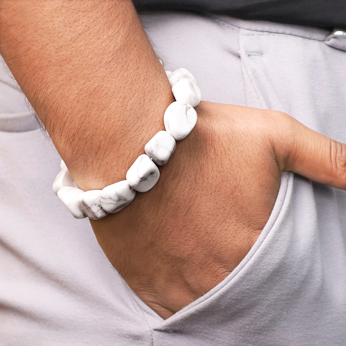 Howlite Tumble Bracelet