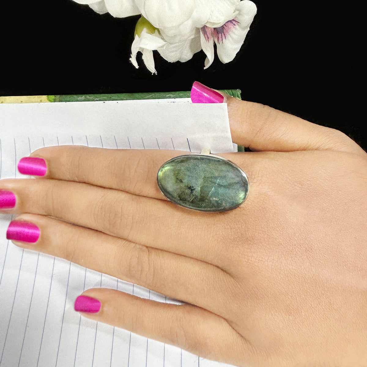 Labradorite Stone Rings