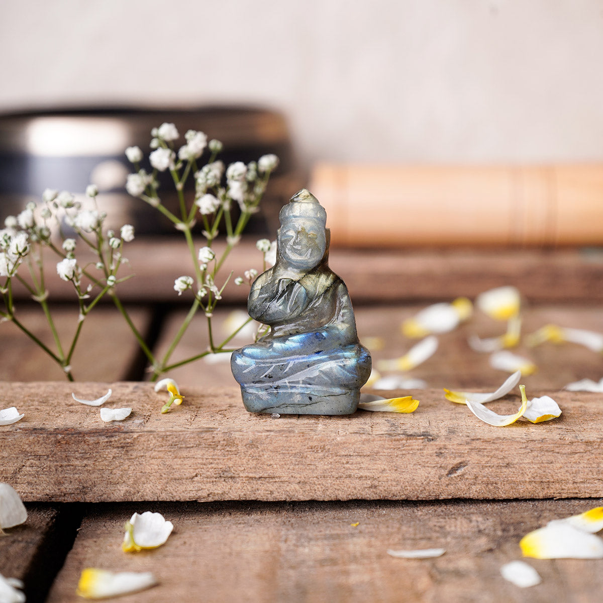 Labradorite Crystal Small Buddha