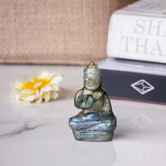 Labradorite Crystal Small Buddha