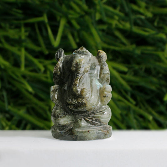 Labradorite Stone Ganesha