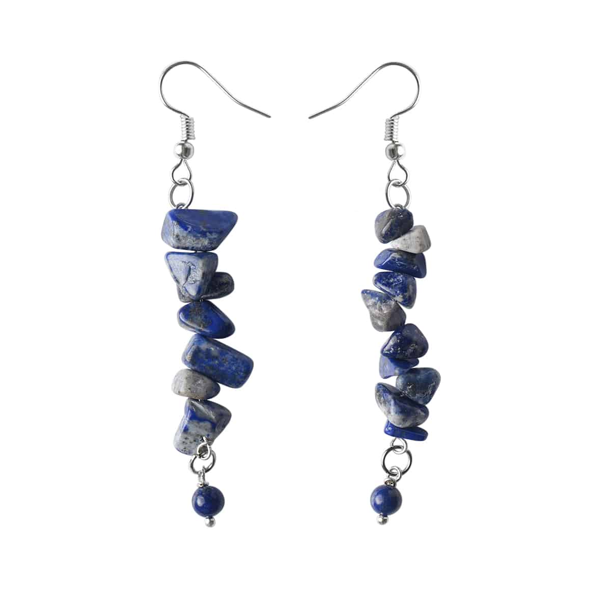 Lapis Lazuli Chips Hook Earrings