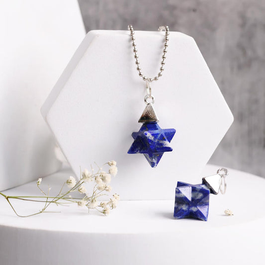 Lapis Lazuli Merkaba Shape Pendant