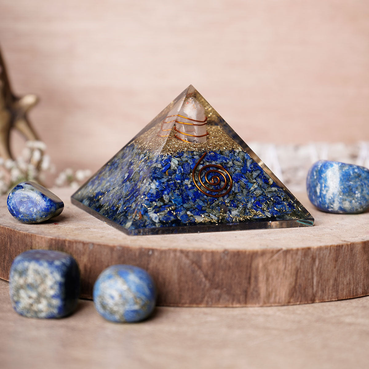 Lapis Lazuli Crystal Orgone Pyramid