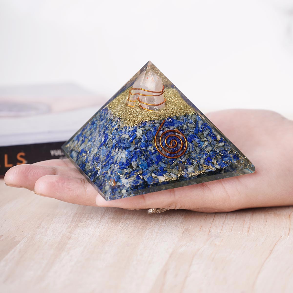 Lapis Lazuli Crystal Orgone Pyramid