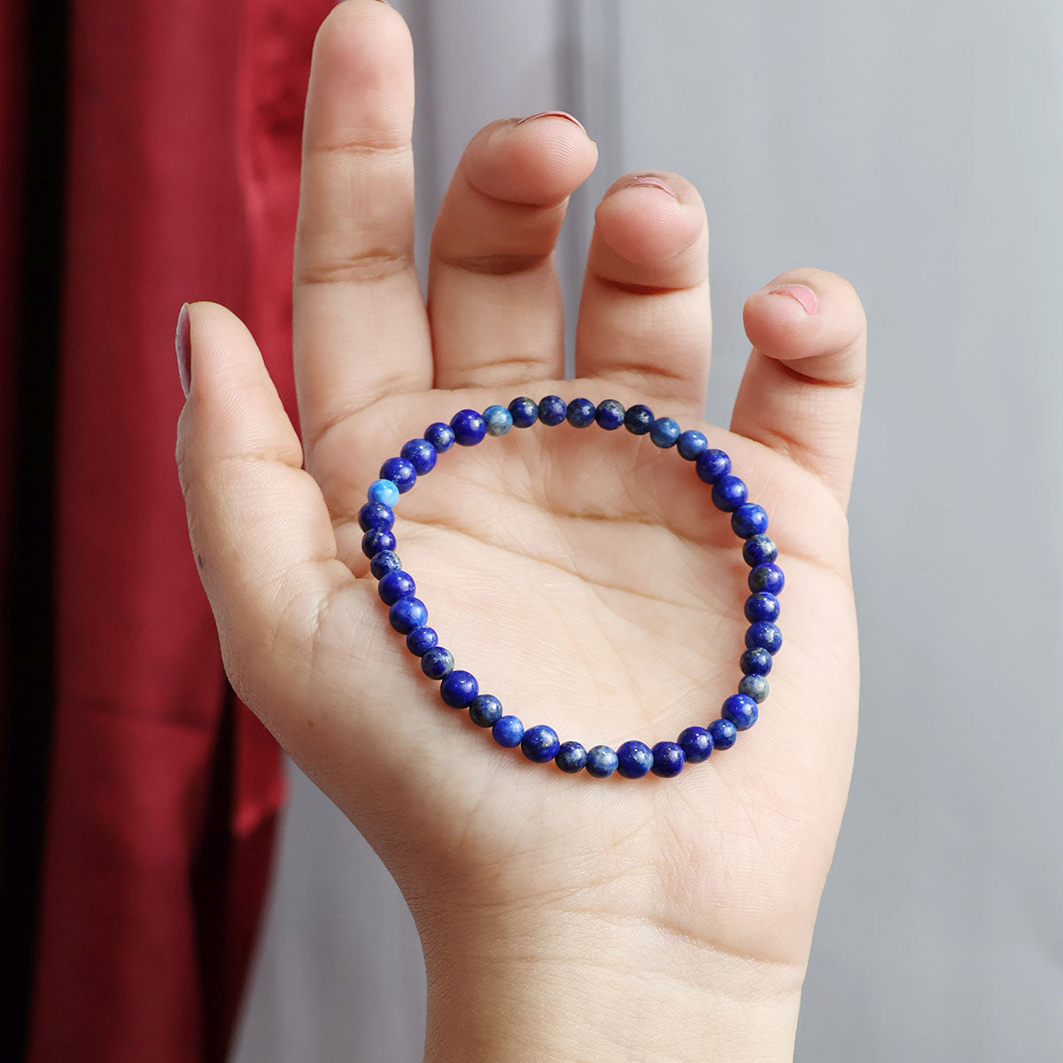 Lapis Lazuli Round Beads  Bracelet