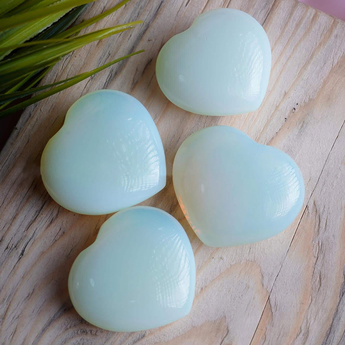 Opalite Heart Stone