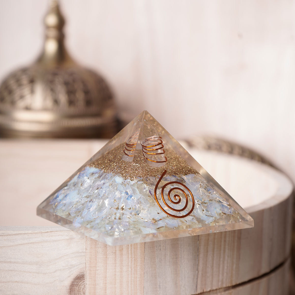 Opalite Orgone Pyramid