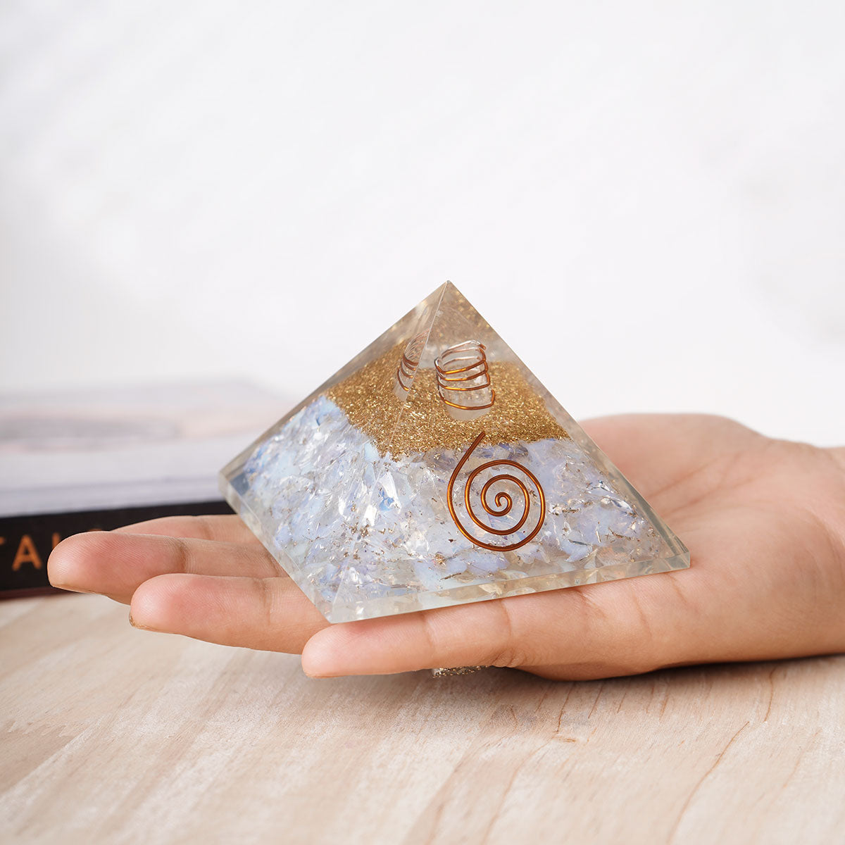 Opalite Orgone Pyramid