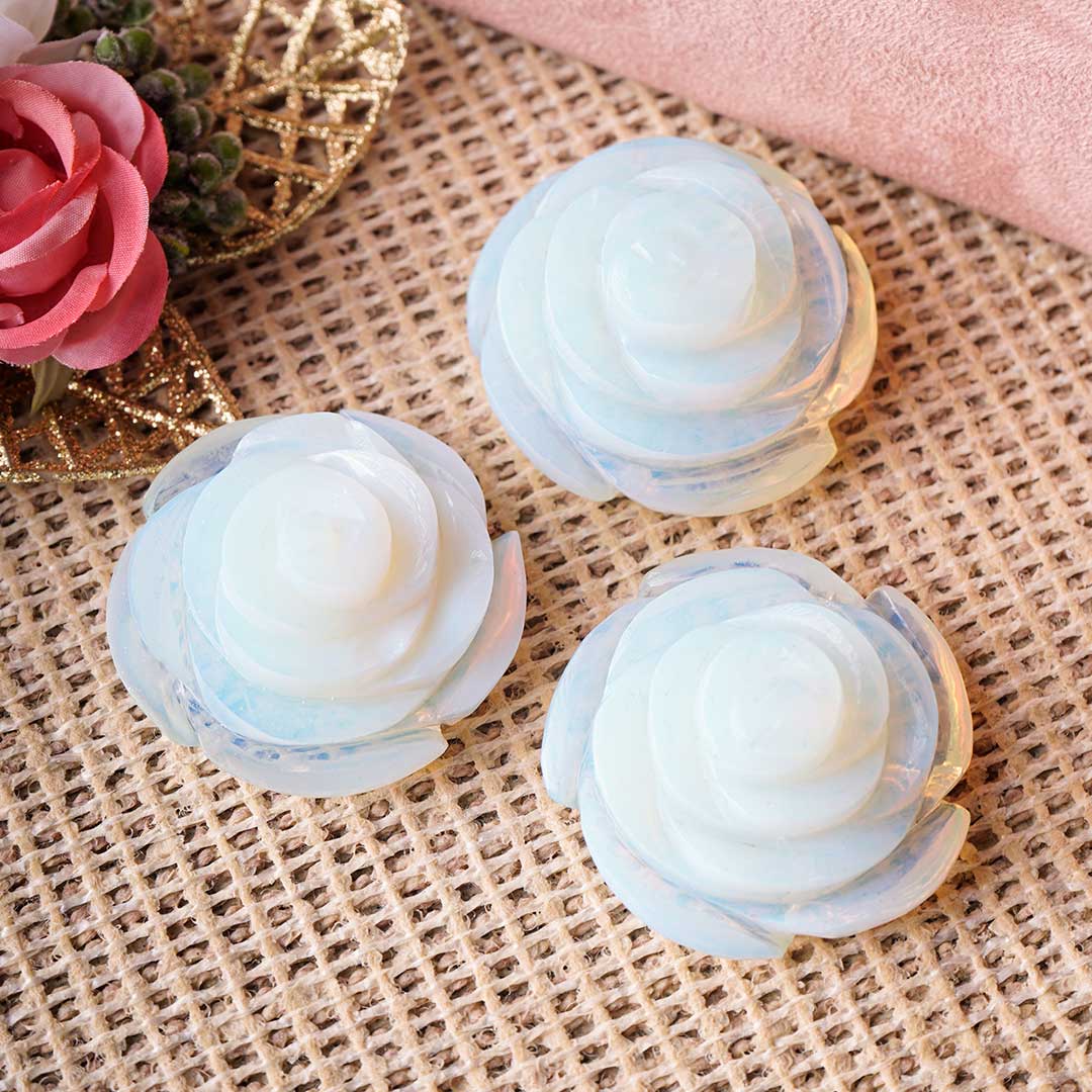 Opalite Rose Flower