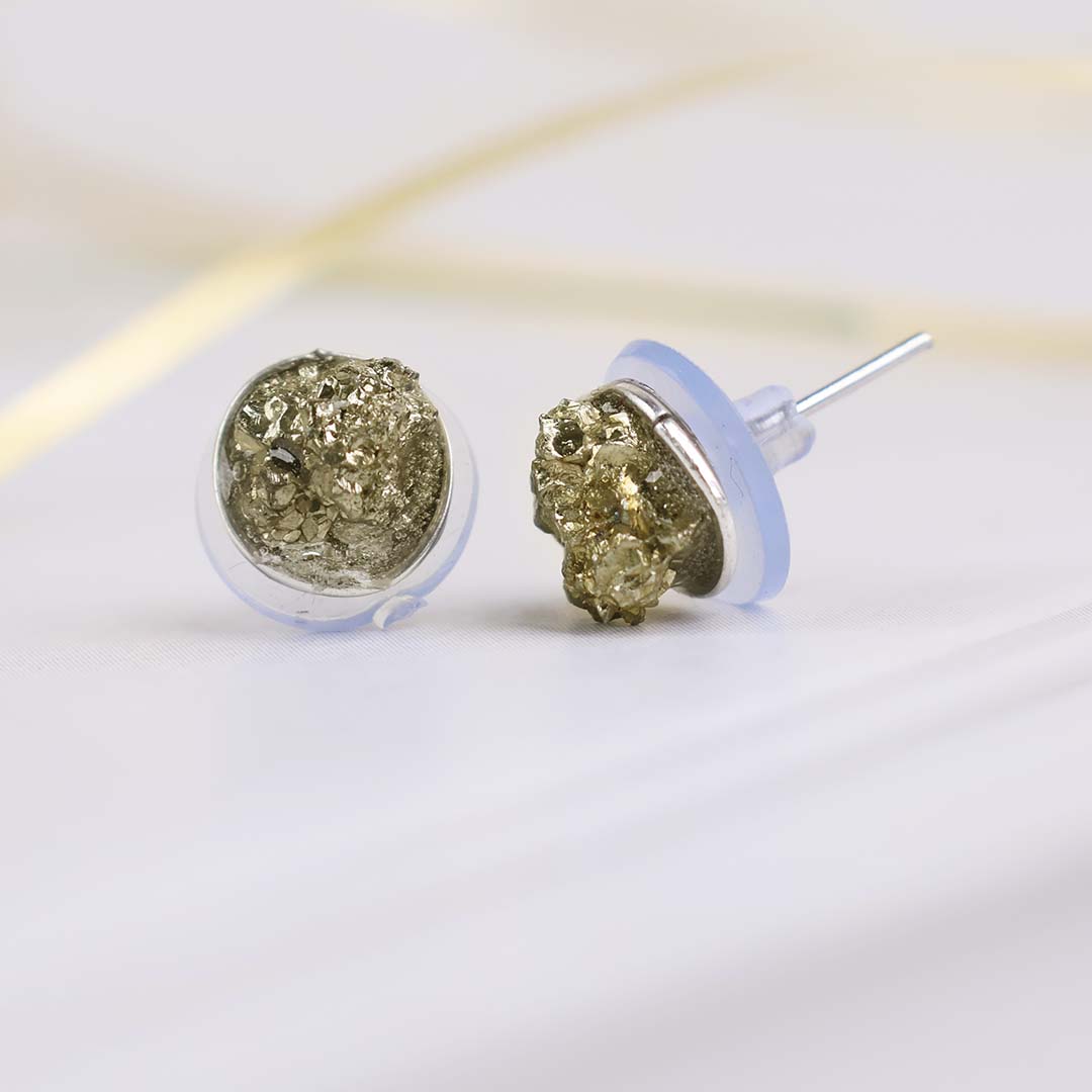 Pyrite Raw Studs Earrings