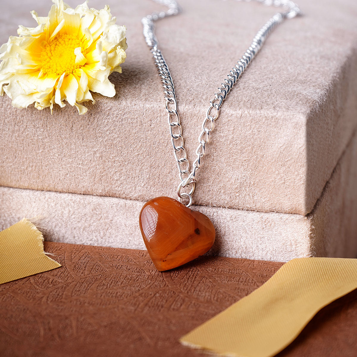 Red Carnelian Heart Pendant