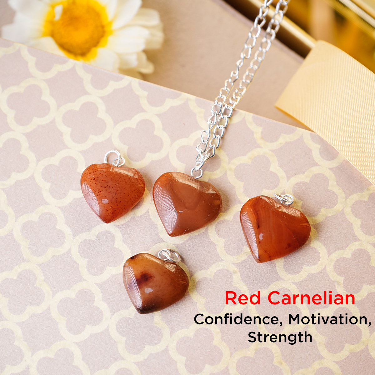 Red Carnelian Heart Pendant