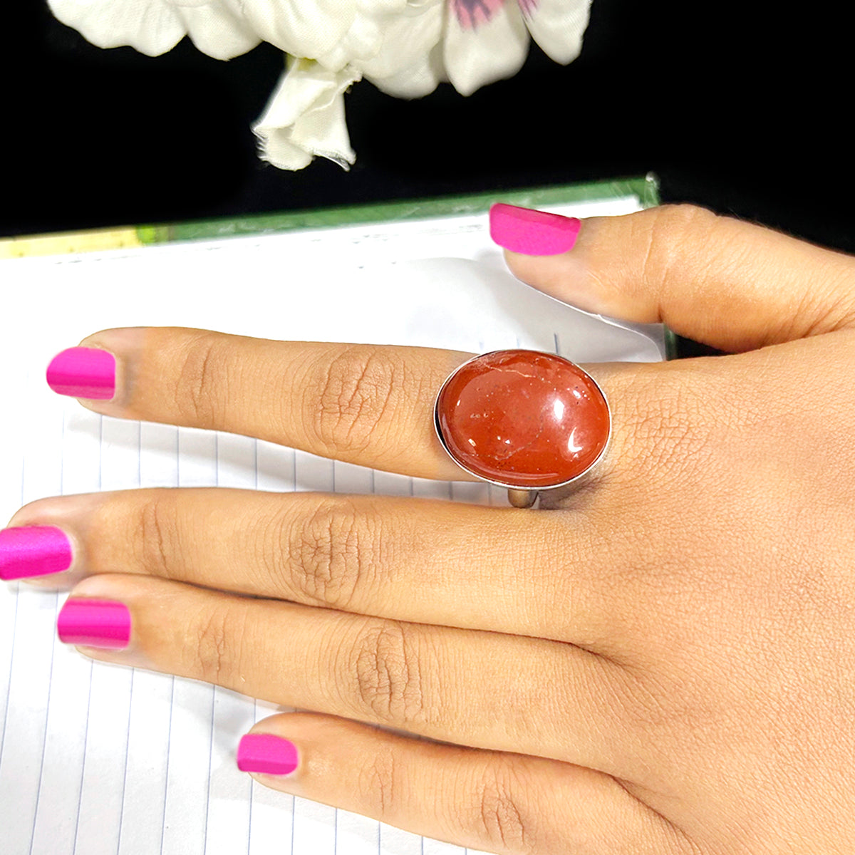 Red Jasper Stone Rings