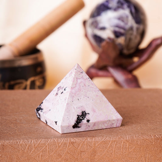 Rhodonite Stone Pyramid