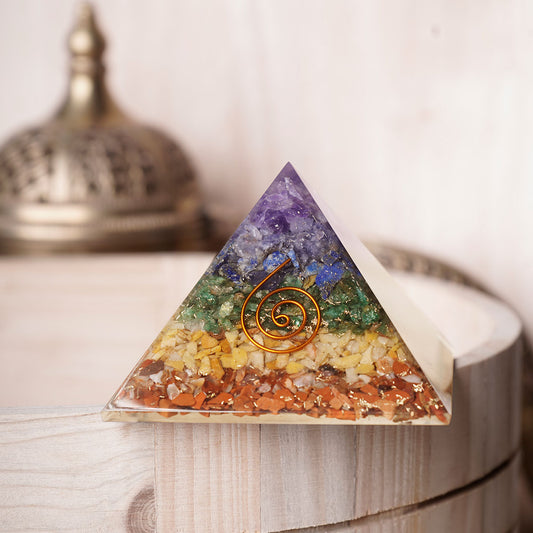 Seven Chakra Orgone Pyramid