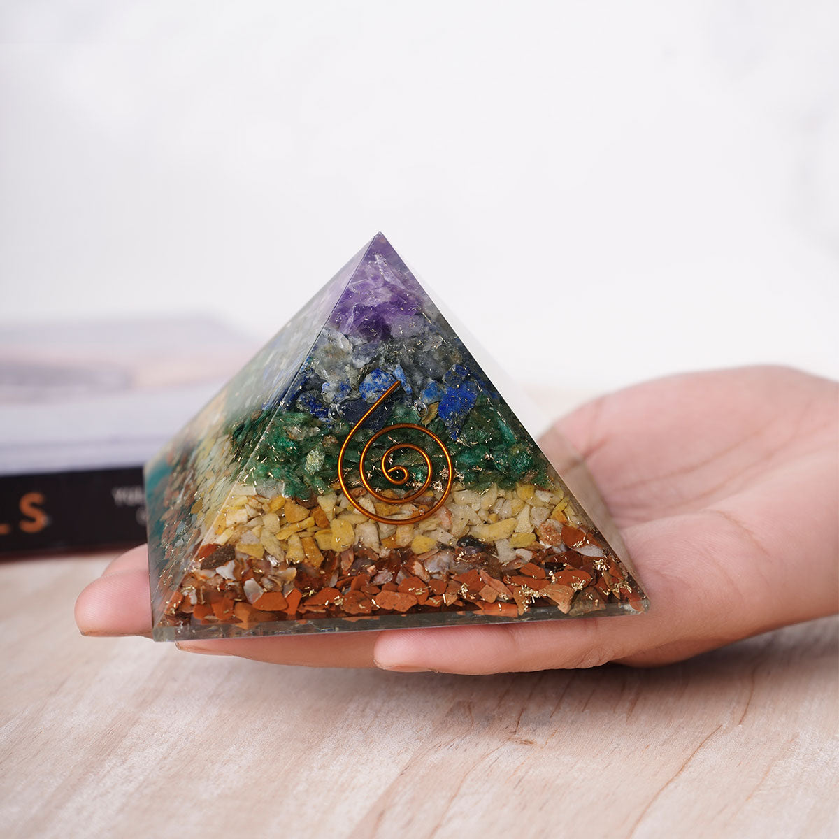 Seven Chakra Orgone Pyramid