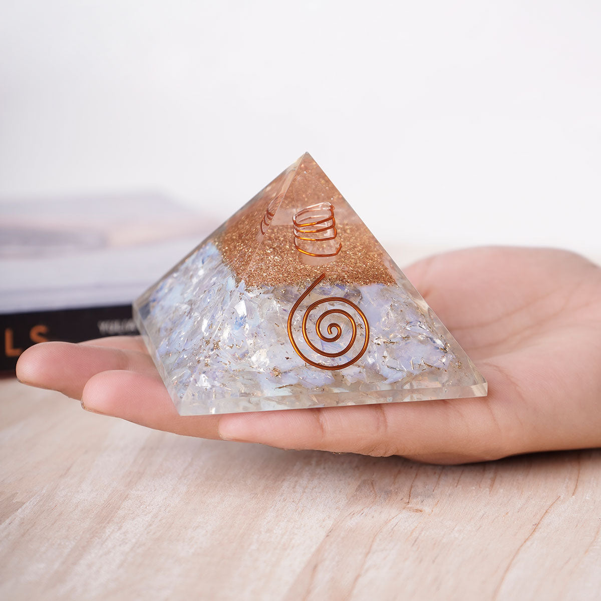 Opalite Orgone Pyramid