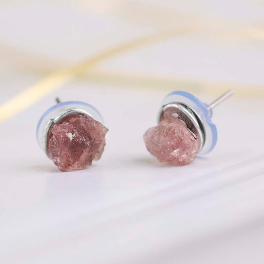 Sunstone Raw Studs Earrings