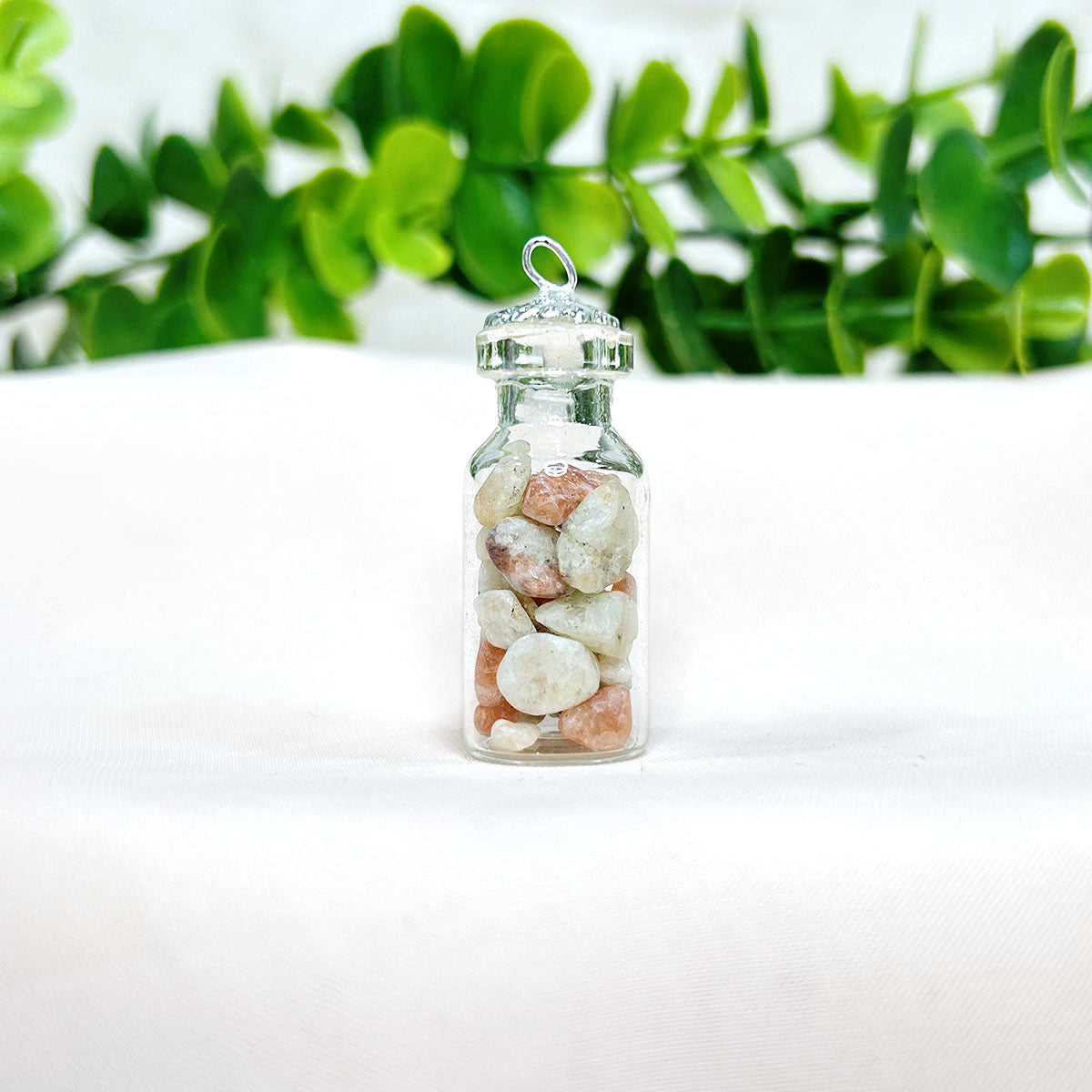 Sunstone Chips Bottle Pendant