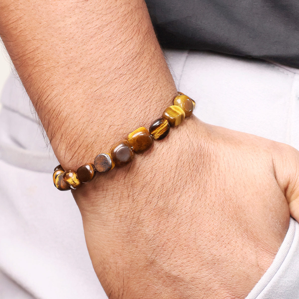 Tiger Eye Small Tumble Bracelet