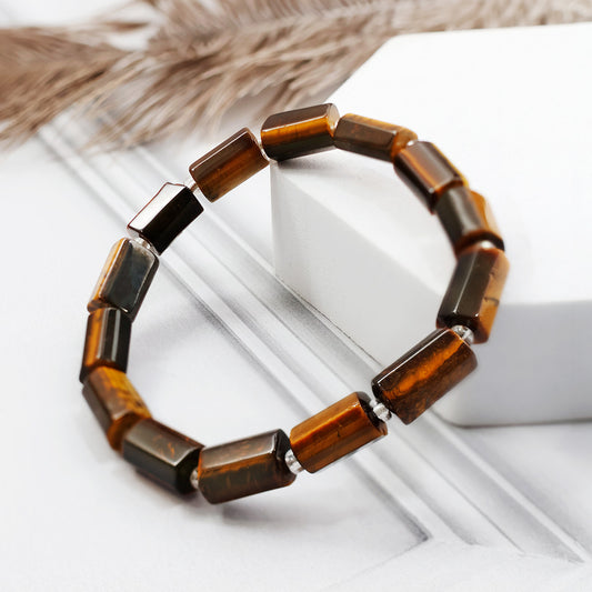 Tiger Eye Tube Beads Bracelet