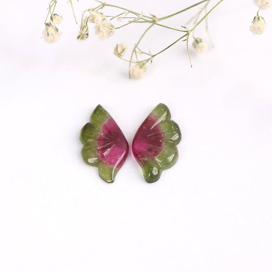 Watermelon Tourmaline Wings & Slices