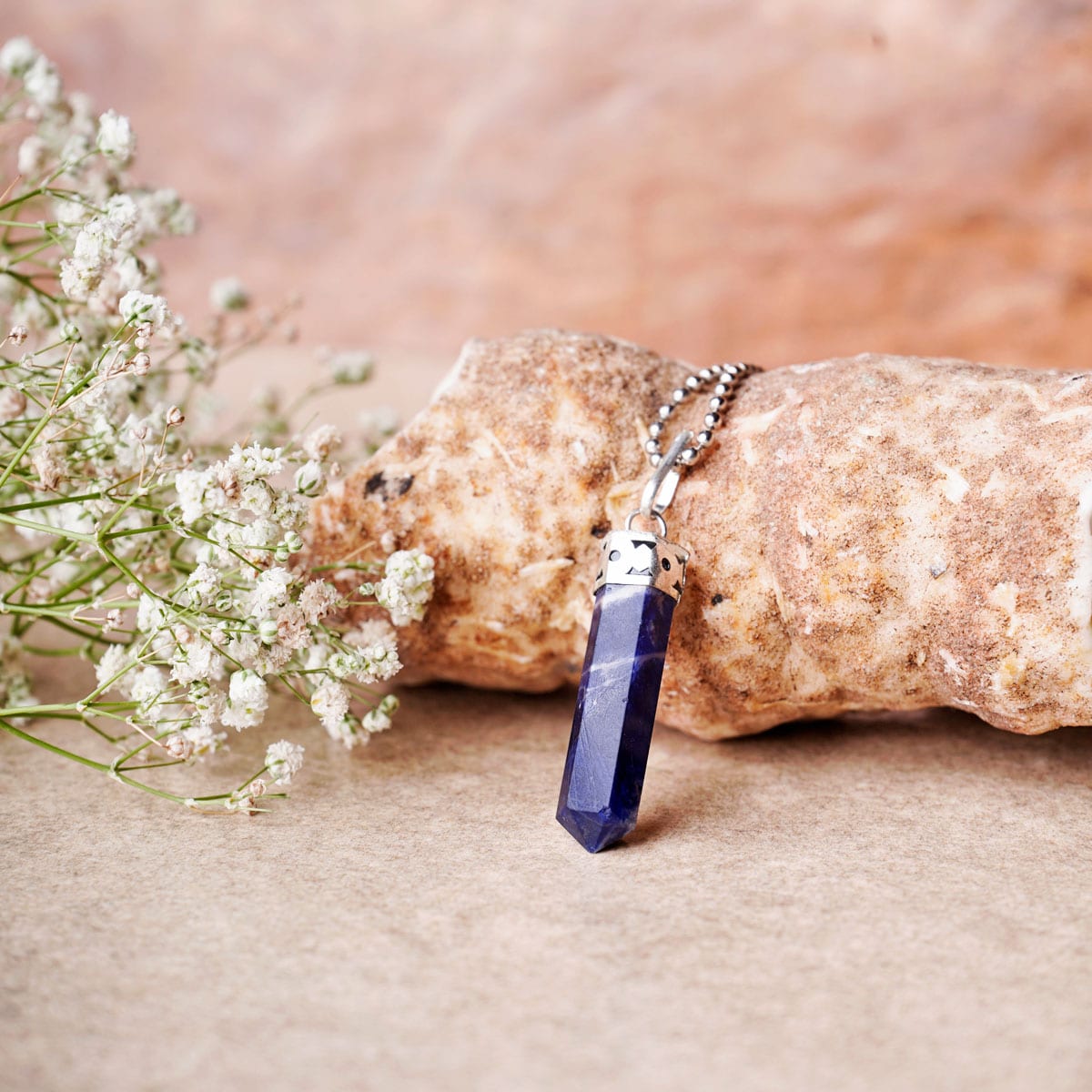 Sodalite Pencil Pendant