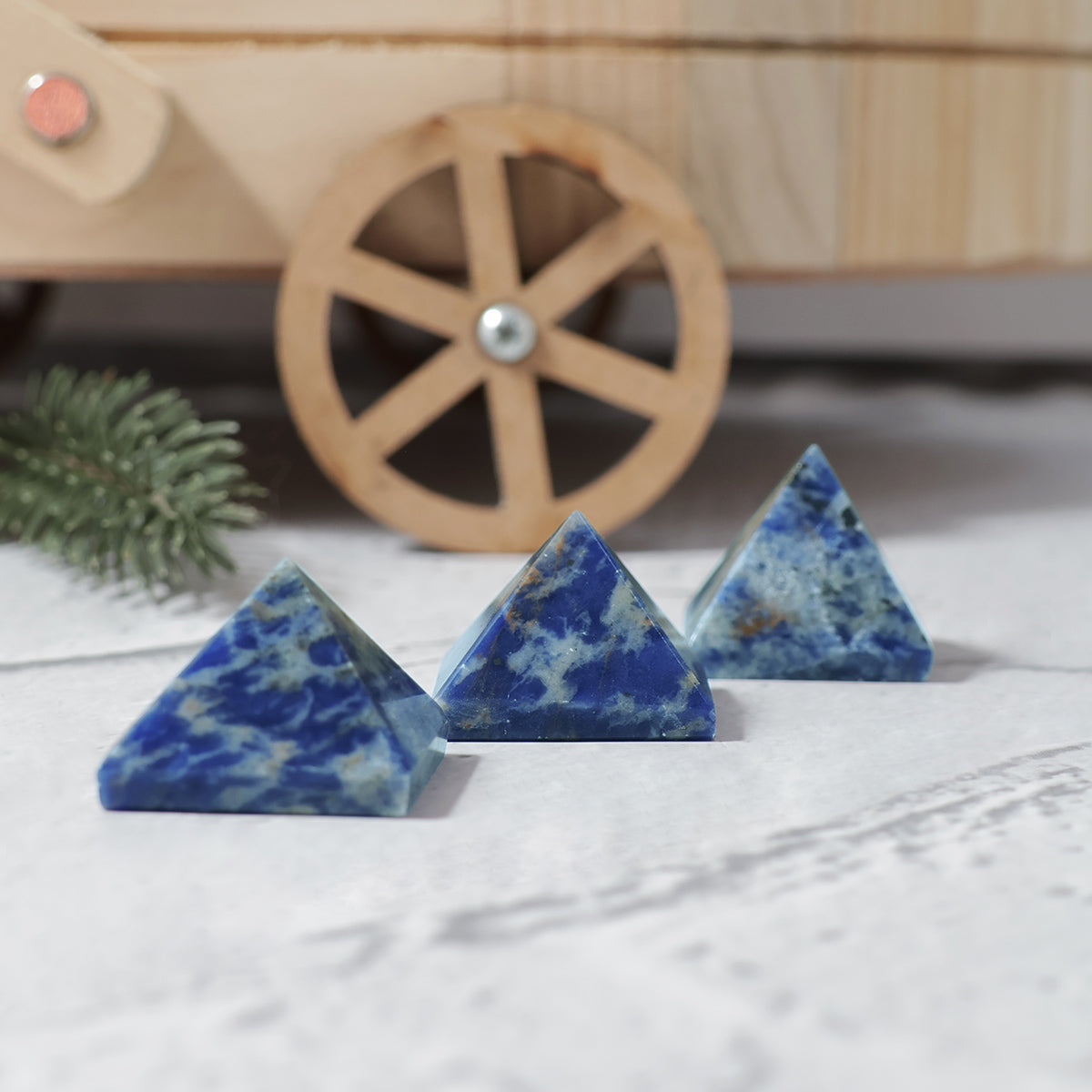 Sodalite Small Pyramid