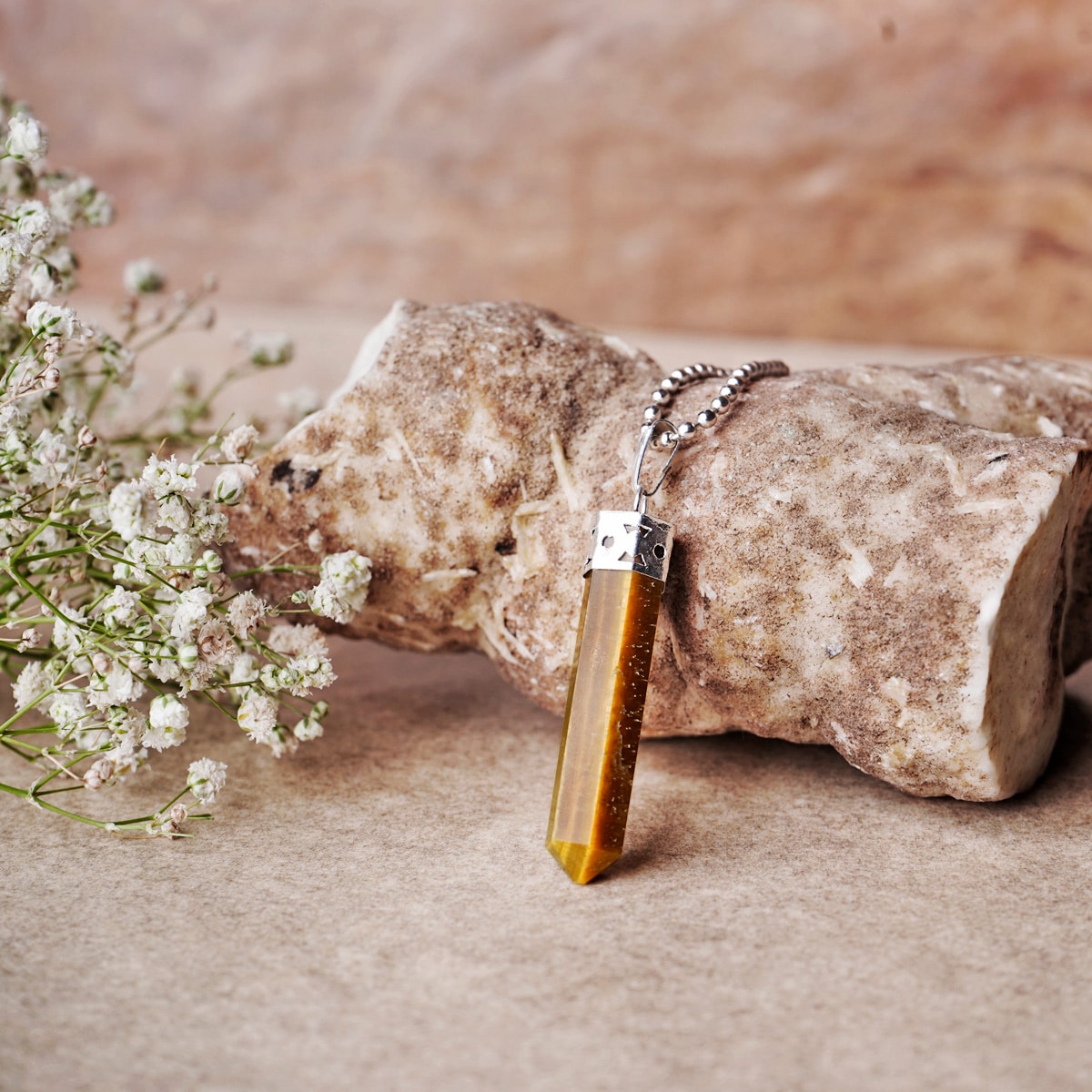 Tiger Eye Pencil Pendant