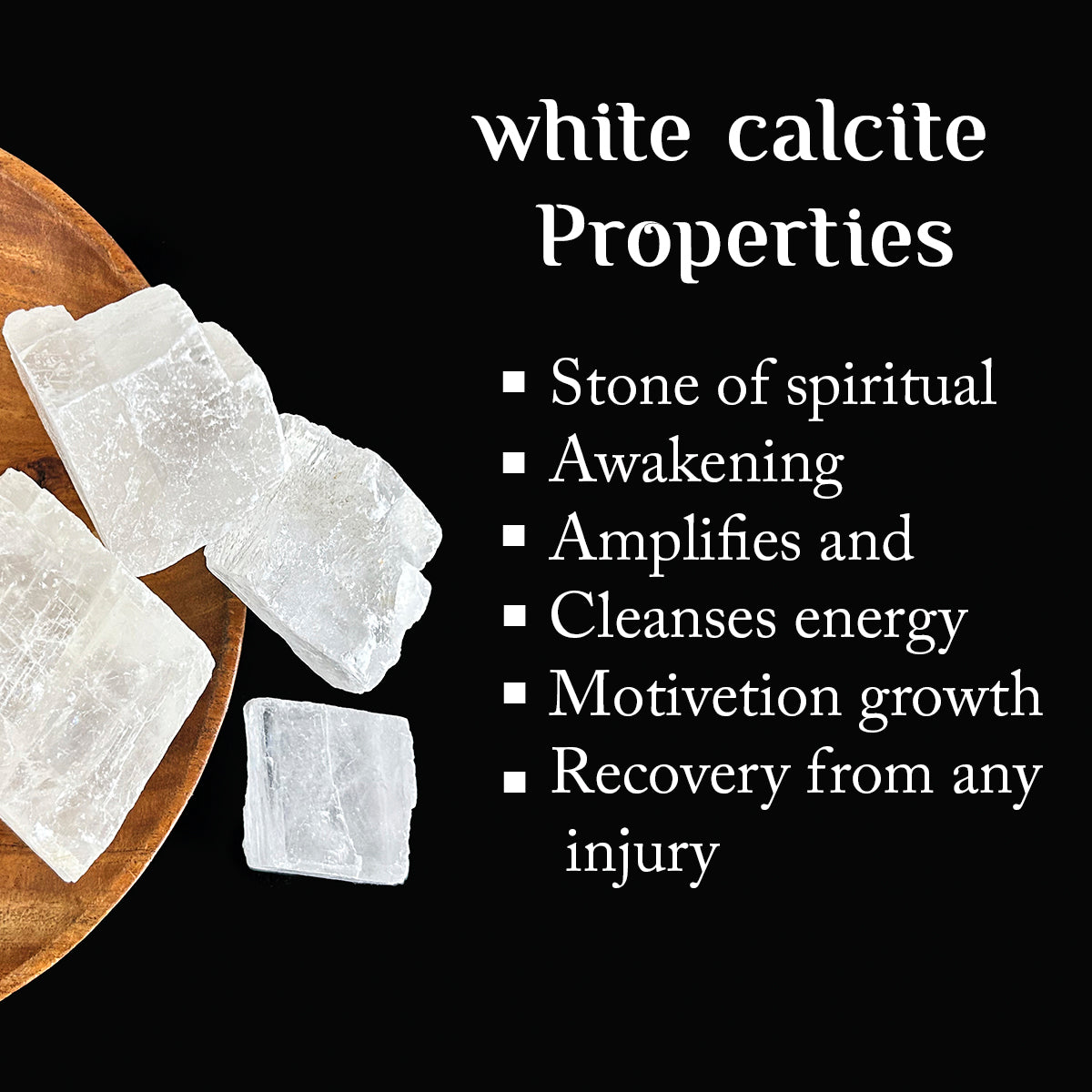 White Calcite  Raw Rough Stone