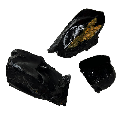 Black Obsidian Rough Raw Stone