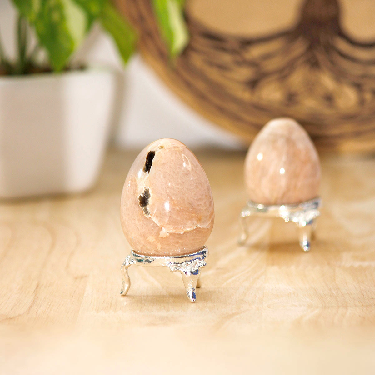 Peace Moonstone Egg