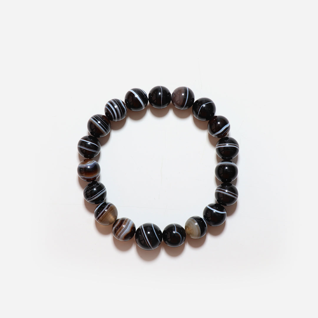 10 mm Black Sulemani Bracelets (18 Beads)