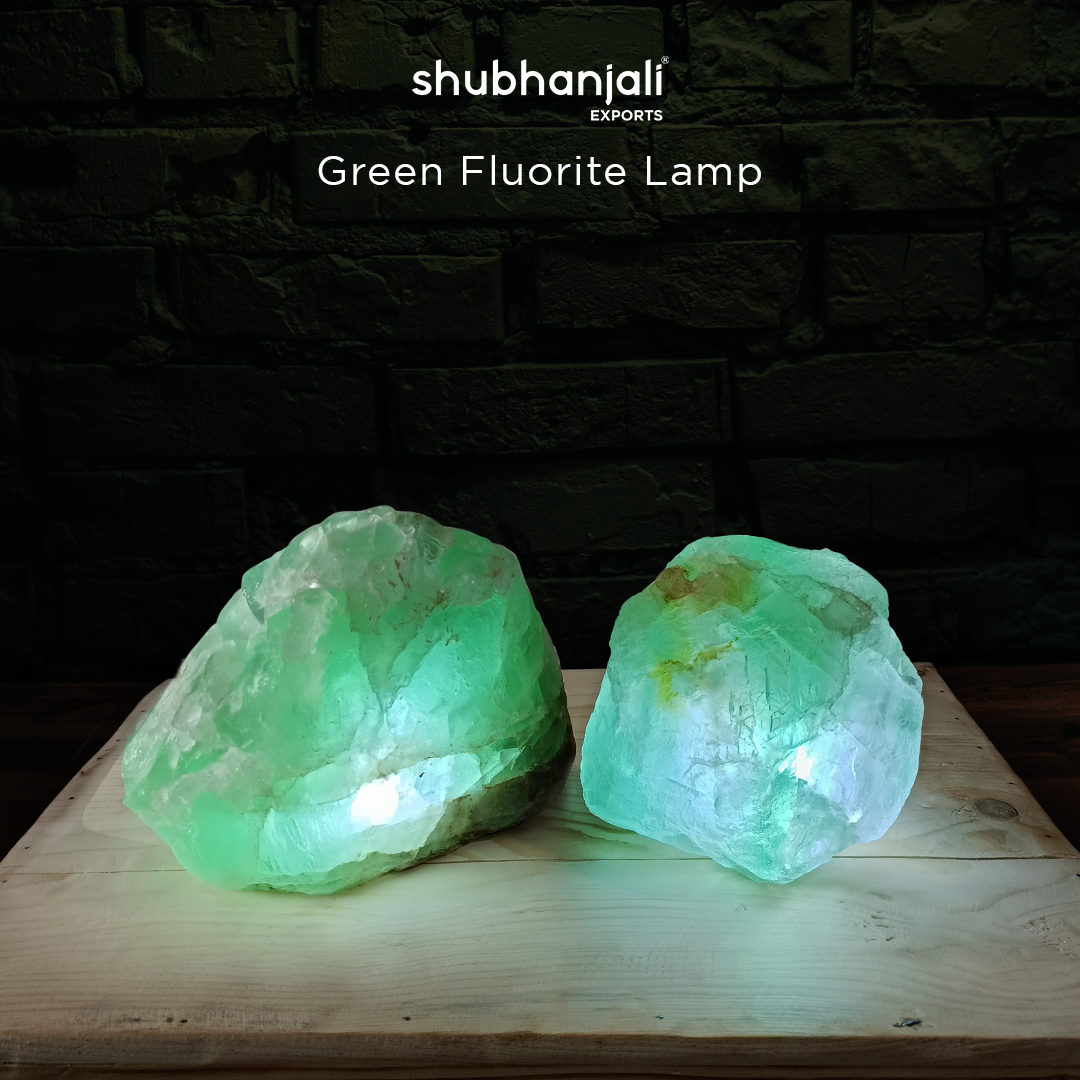 Green Fluorite Lamps