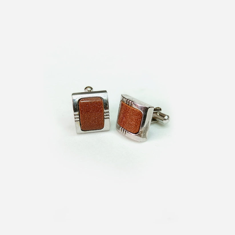 Gold Stone Cufflinks