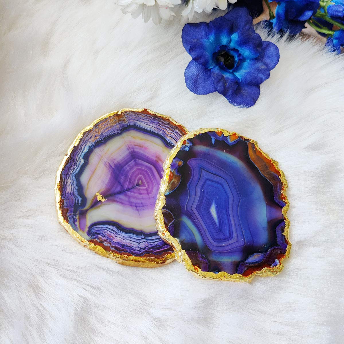 Natural Agate Coasters