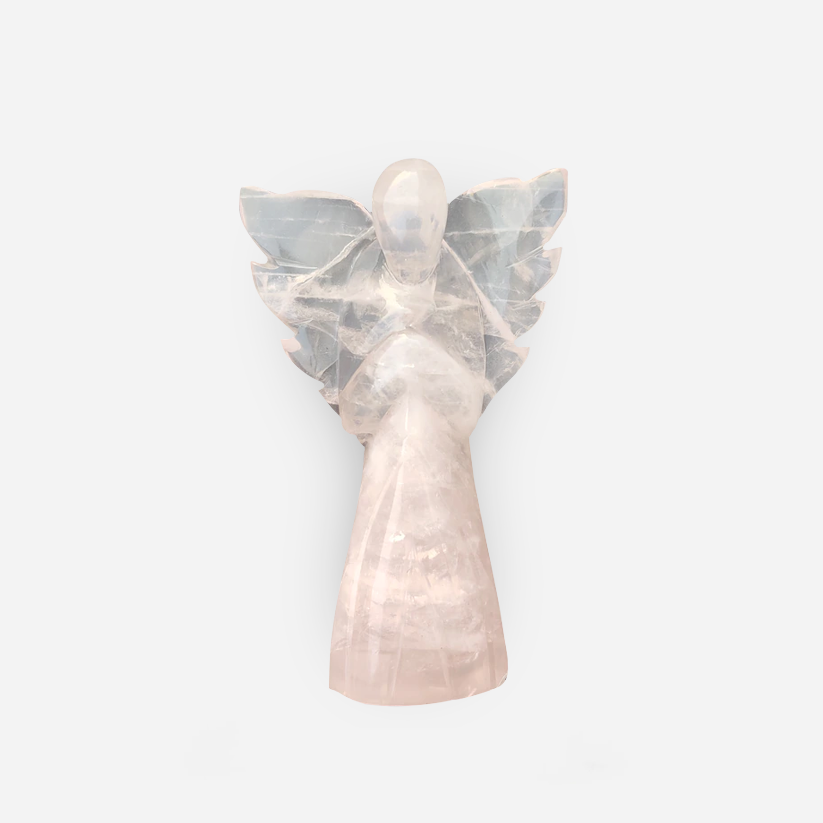 4  Inch Rose Quartz Angel