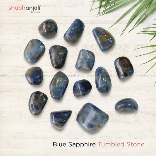 Blue Sapphire Tumbled Stone (Pack of 100 Grams)