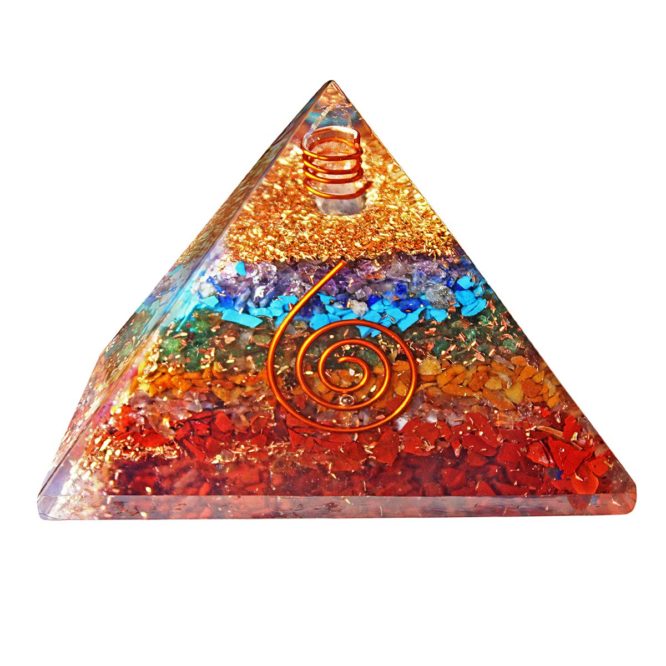 7 Chakra Orgone Pyramid