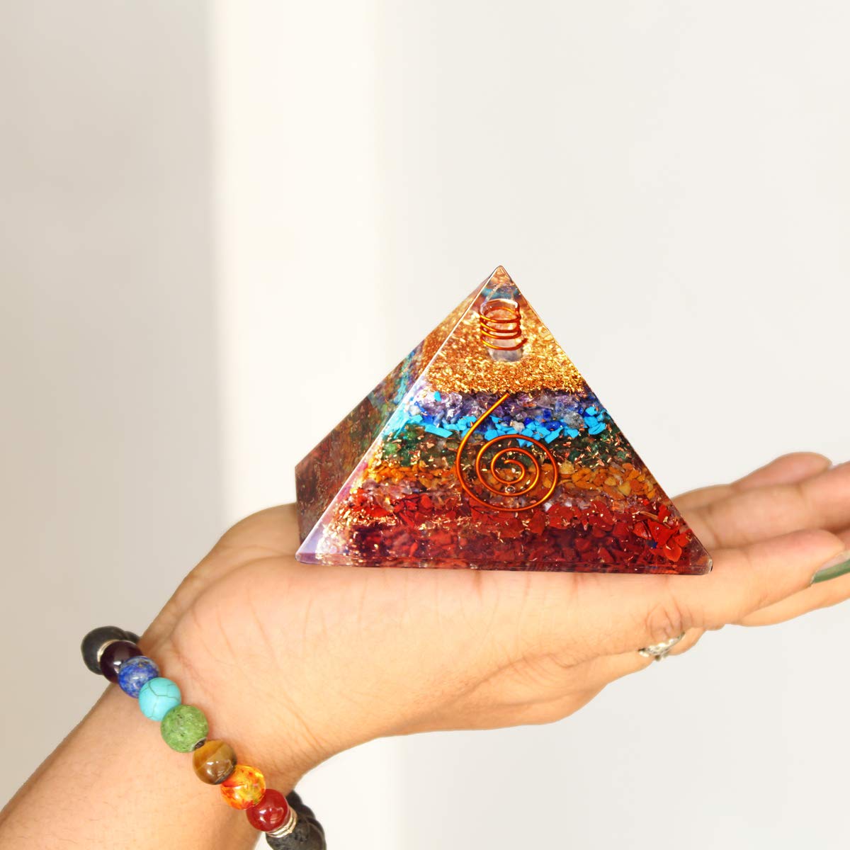 7 Chakra Orgone Pyramid