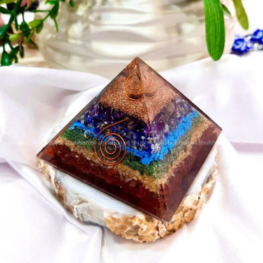 7 Chakra Orgone Pyramid