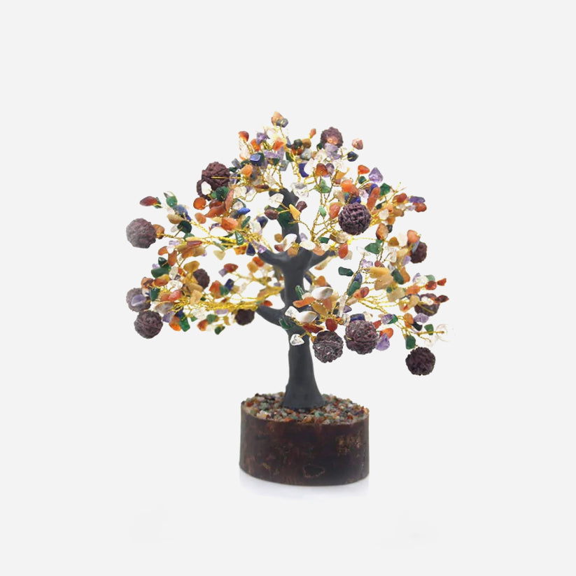 7 Chakra Rudraksha & Gomti Chakra Tree- 500 Beads