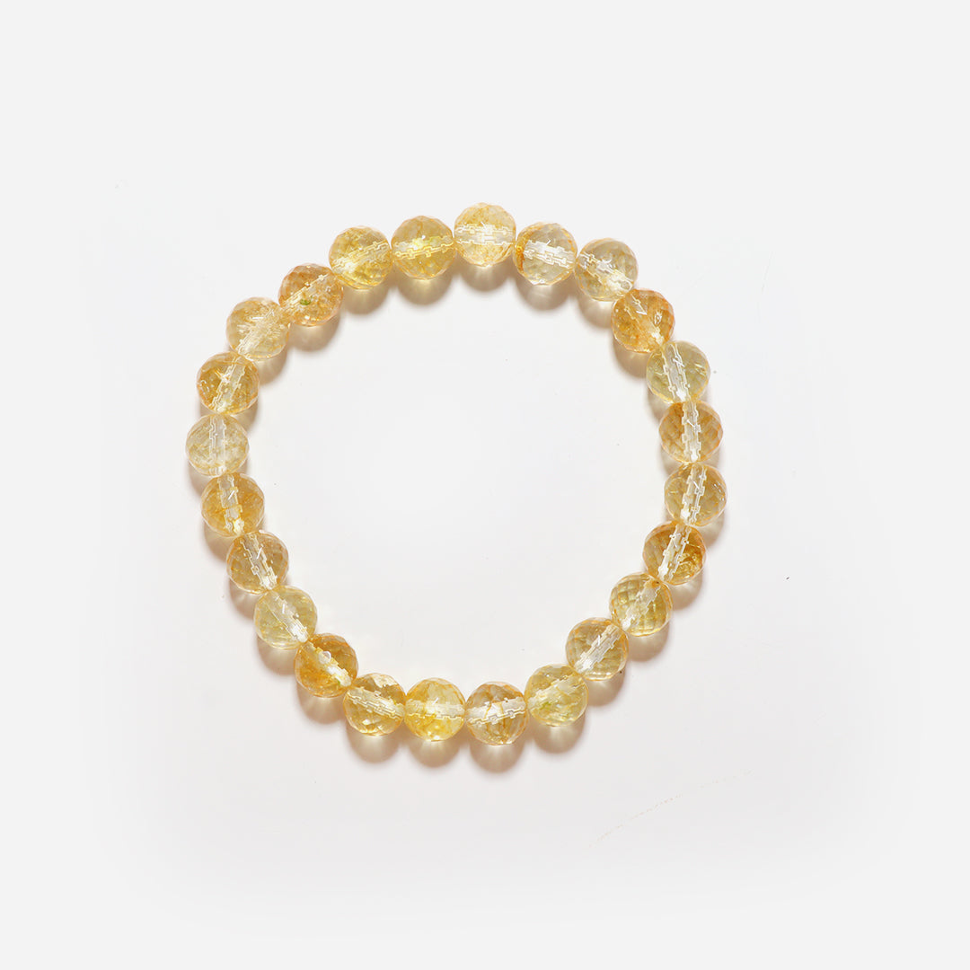 8 mm Citrine Bracelet (24 Beads)