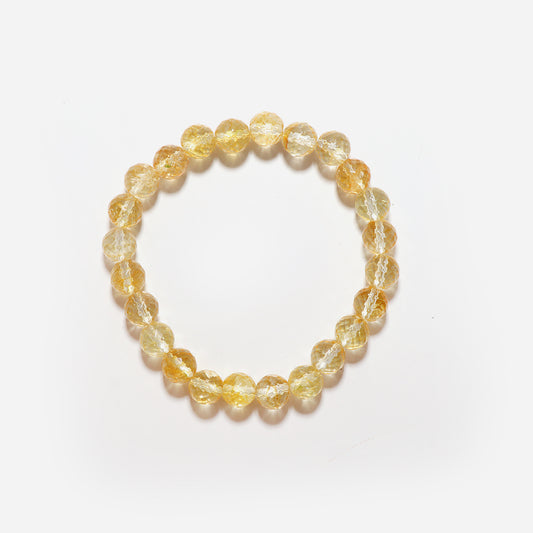 8 mm Citrine Bracelet (24 Beads)