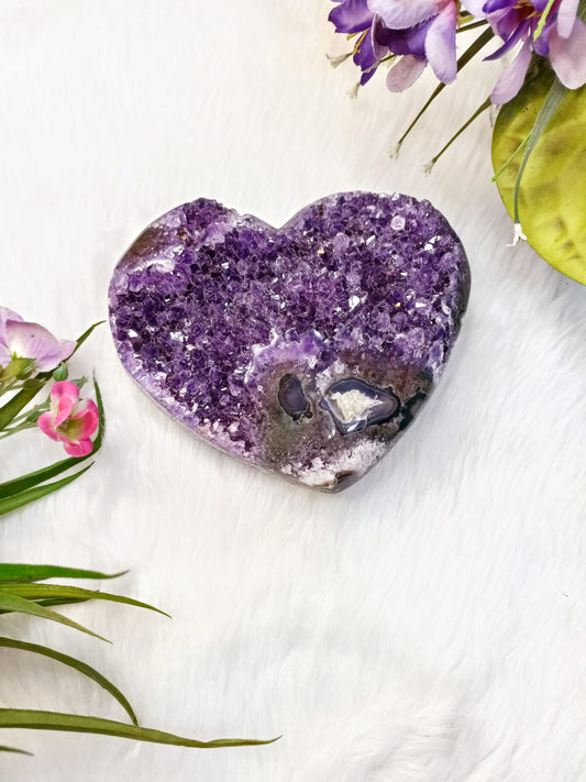 Amethyst Heart Shape Cluster – 2229 grams