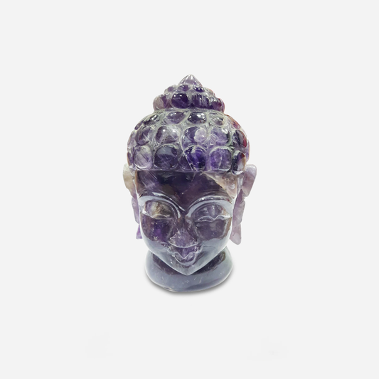 Amethyst Buddha Head