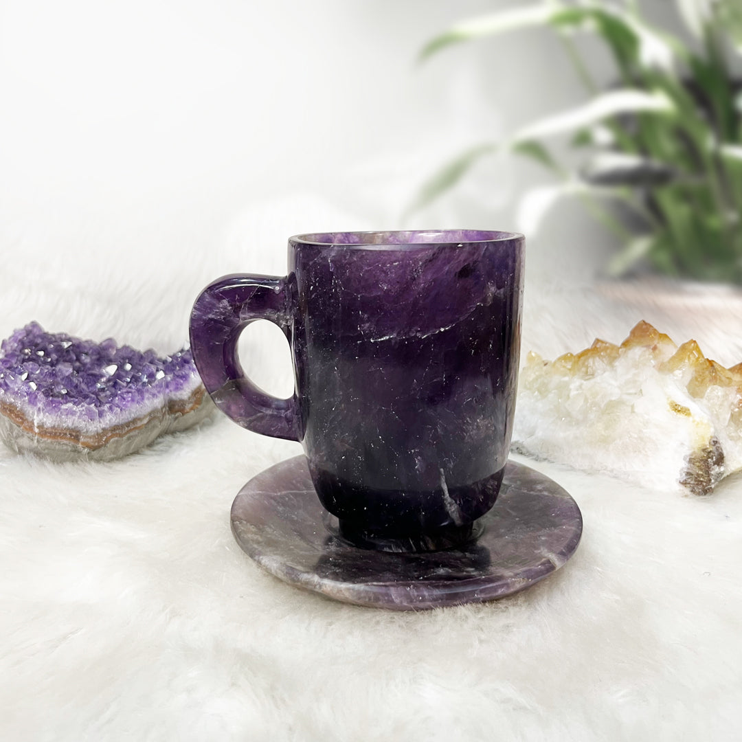 Amethyst Cup & Saucer