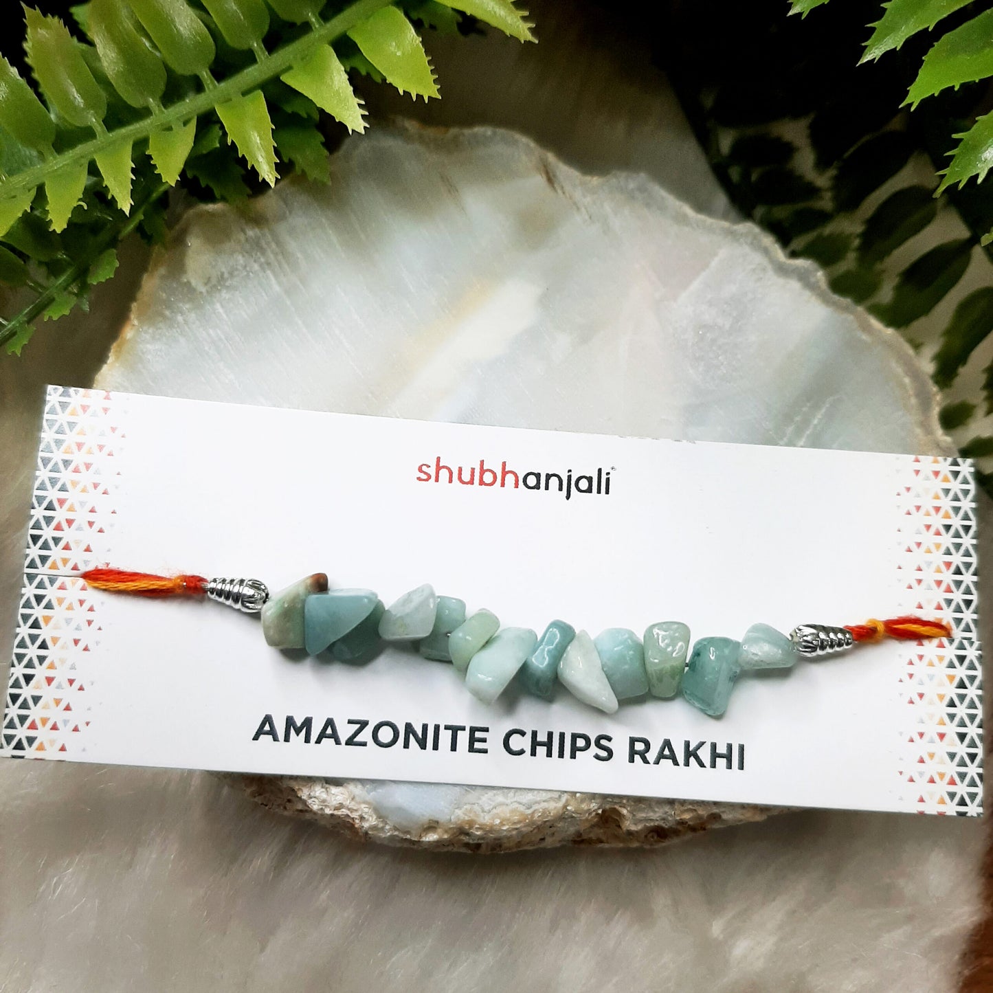 Amazonite Chips Rakhi